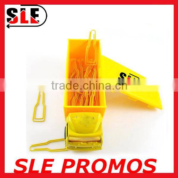 Unique bottle shaped PET coat paper clips with car box