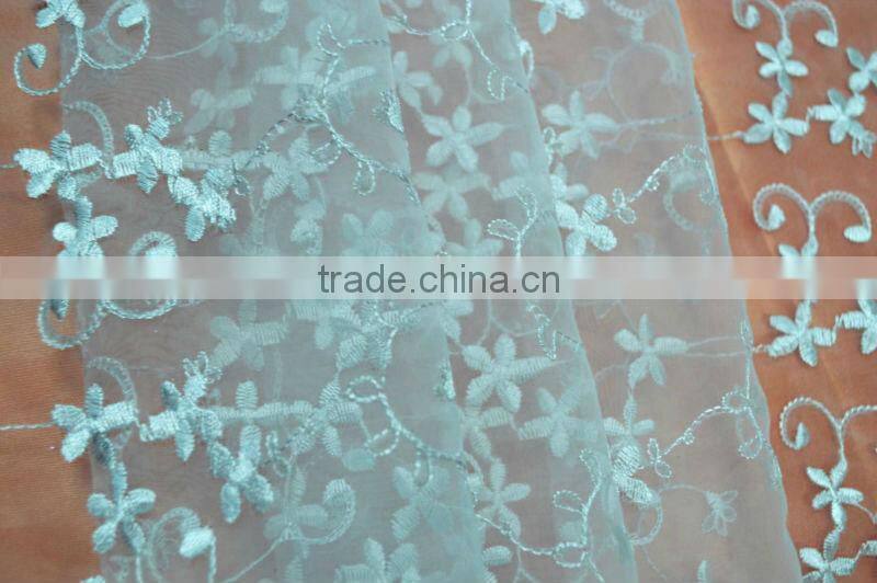 Embroidered Organza Fabric for Dress and Bridal