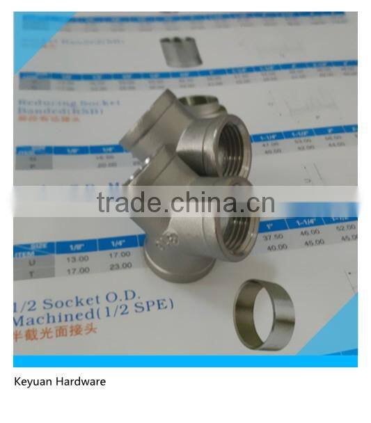 Stainless Steel Cast Y-Type Tee Banded Connector