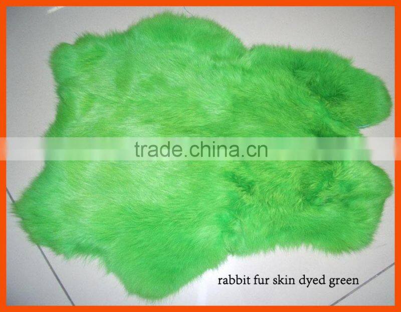 different colors rabbit fur pelts for fishing lure