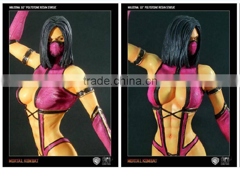 resin hot sexy mask girl statue,moive character resin figurine