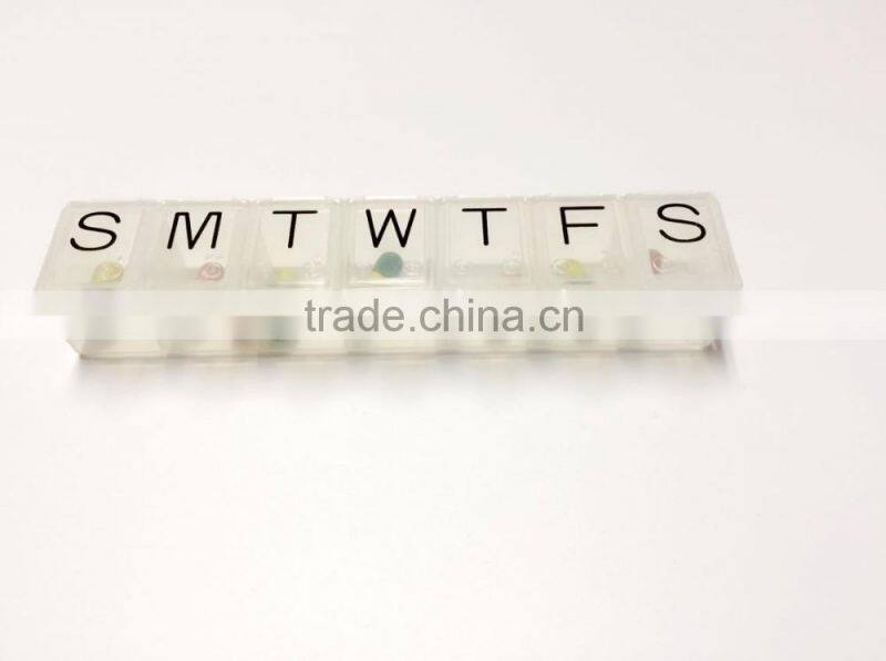 one week 7case plastic pill container