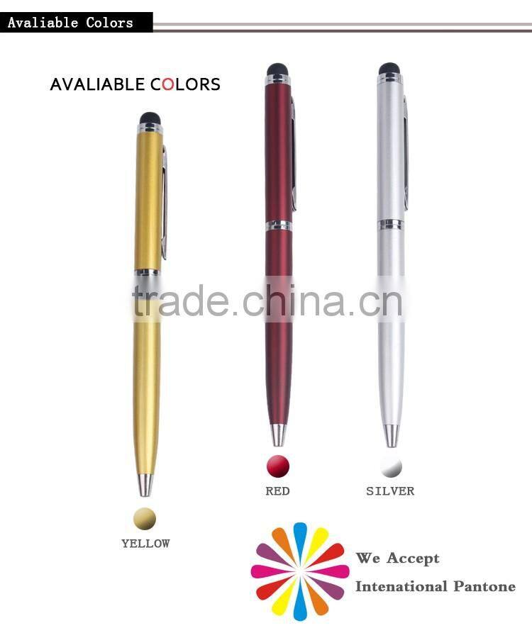 Hot selling stationery touch screen pen lowest price touch screen stylus pen metal stylus touch pen