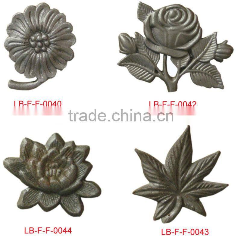 Top-seling hand forged wrought iron gate parts LB06-F-F-0035