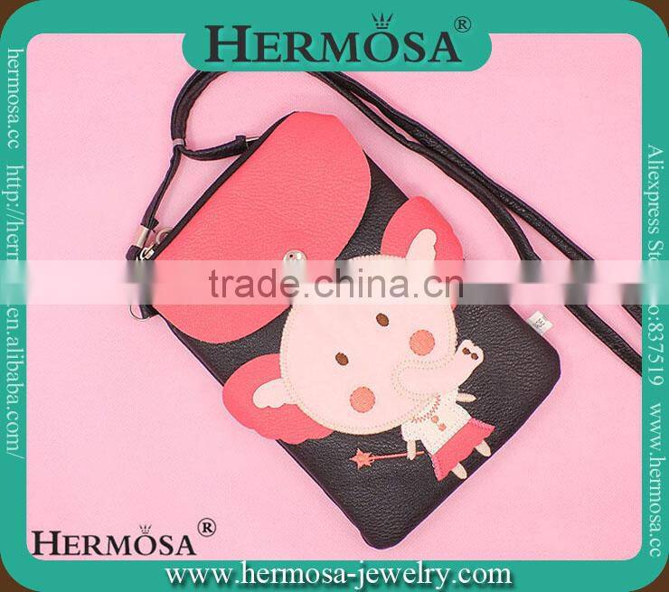 NEW ARRIVAL Orange Cute Animals Elephant Style Coin Purse Wallet Phones Bag Key Bag PUB 32