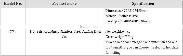 Electric Built-in Round Roll Top Chafing Dish,Stainless steel food warmer chafing dish