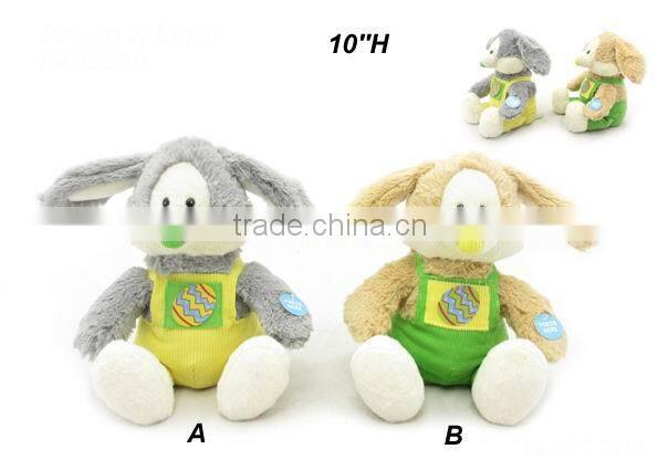 Newest plush Easter Day toys gifts rocking animals with sound voice