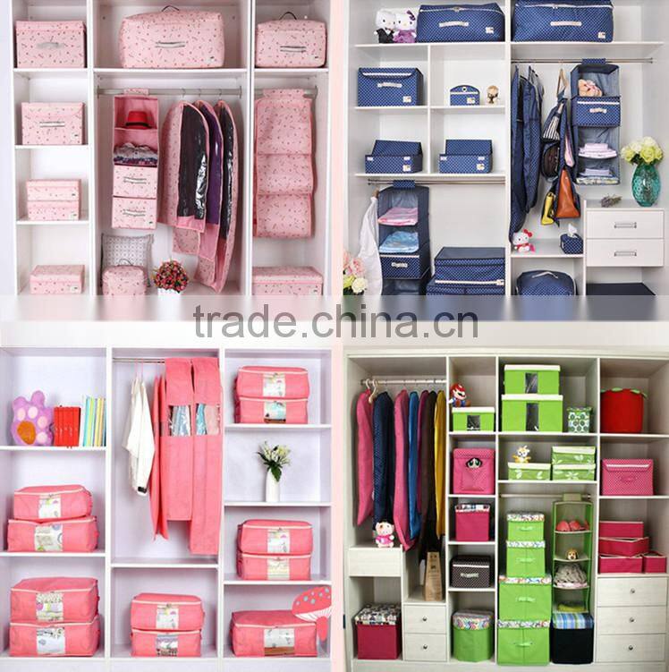 Oxford folding bauble storage box/14-dividers socks and bras storage box