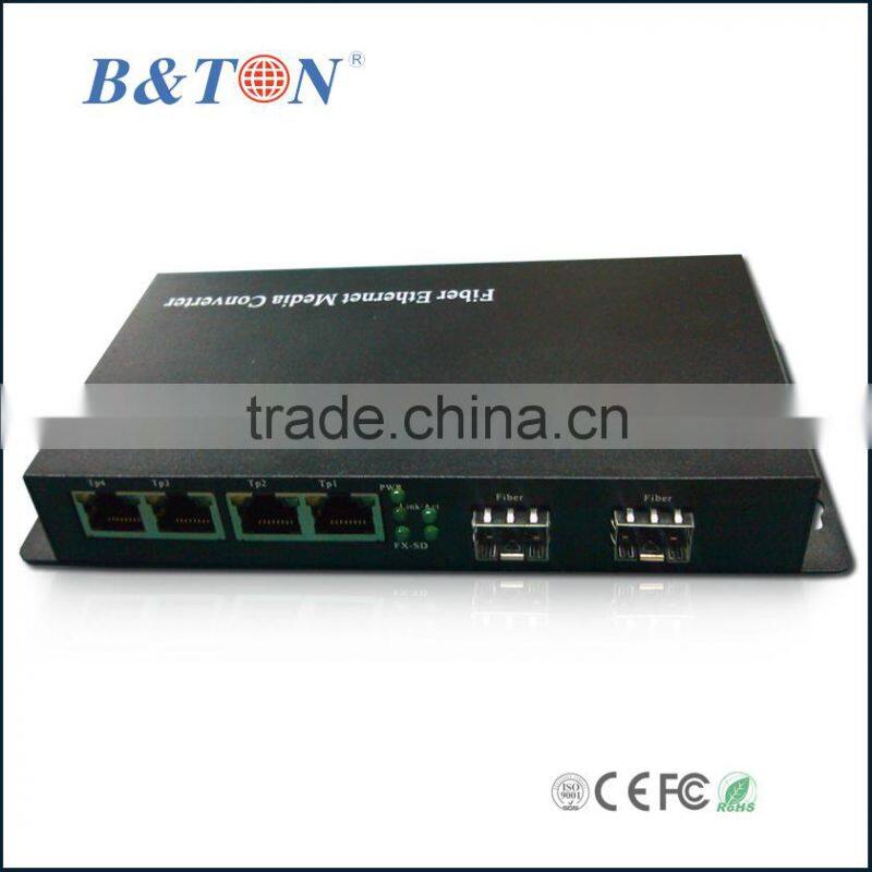 1000M 1SFP to 8RJ45 unmanaged Fiber Switch