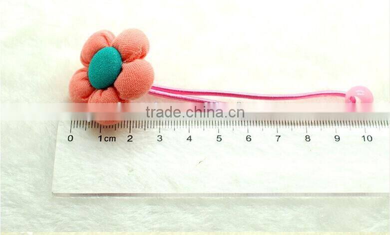 2014 New arrive kids rose flower hair band with elastic string