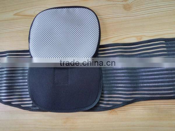 new stype black color tourmaline self-heating lumbar support with steel