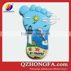 Funny Shaped Soft PVC Permanent Magnet Round Button