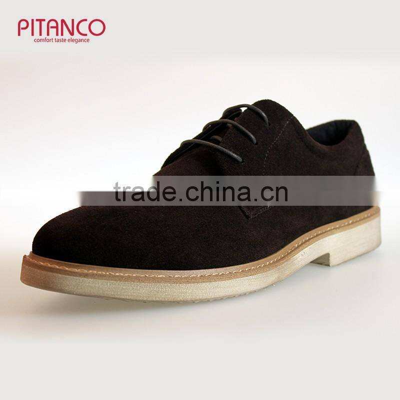 Swede Leather lace-up mens casual shoes