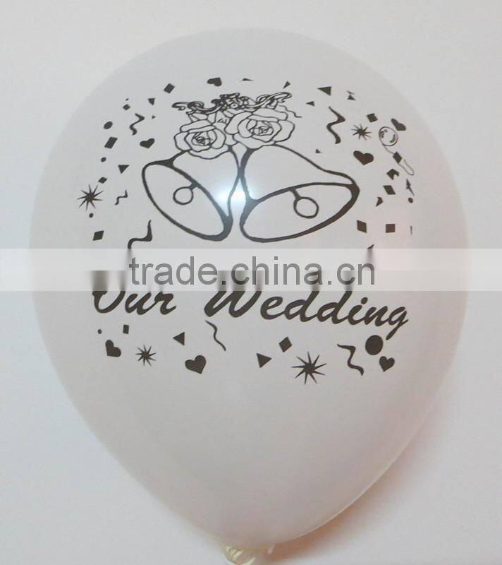 Helium balloons for weddings Printed party latex balloons decoration 1 side logo