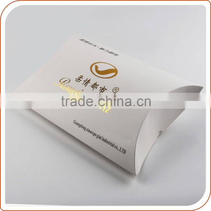 Colorful printing pillow shaped custom cardboard gift lingerie packaging design box