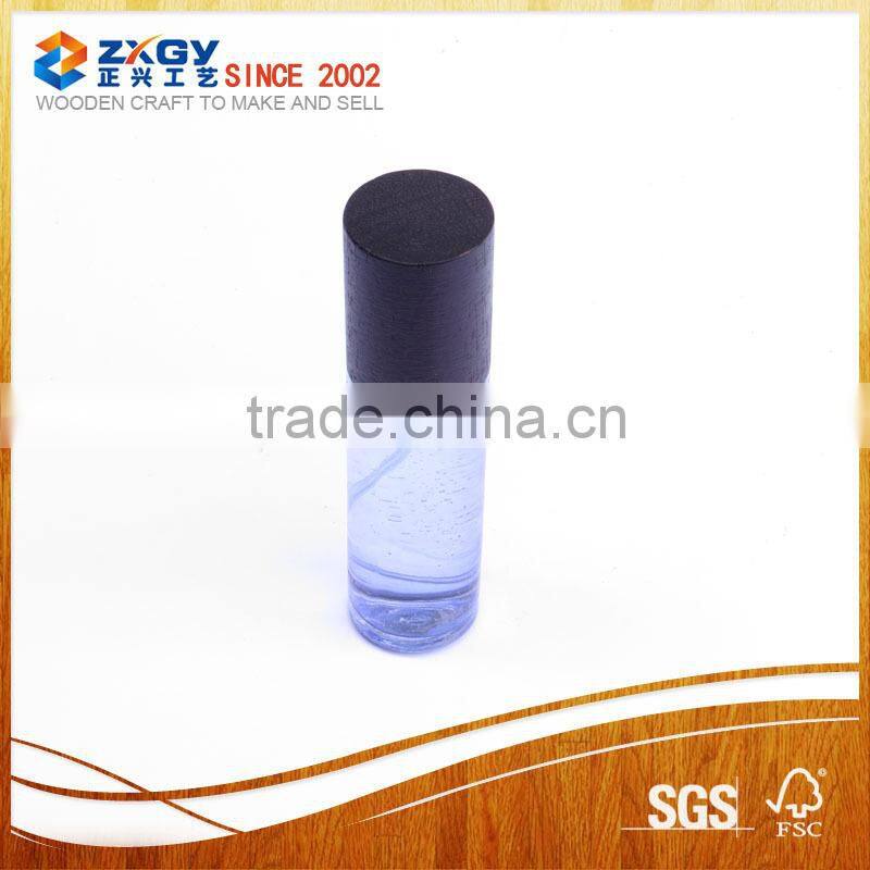 home storage airtight wooden lid glass canister