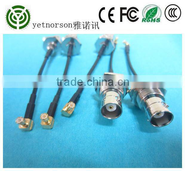 maunfaucturer Coaxial pigtail cable with N Female to mmcx connector