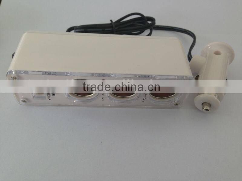 DC to DC Auto cigarette lighter triple socket for iphone4 4s 5