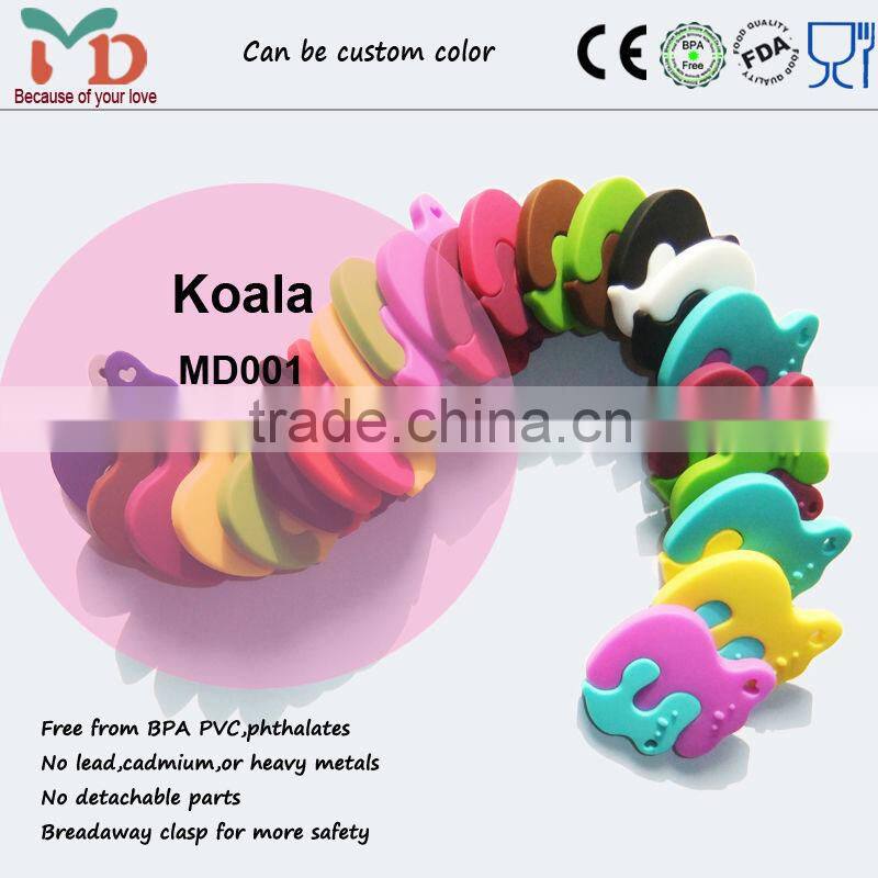 BPA Food Grade silicone teething pendant china wholesale/China Food Grade Silicone Teething Pendant for Kids Chewing