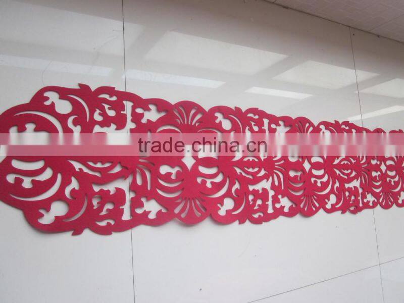 large white Felt runner