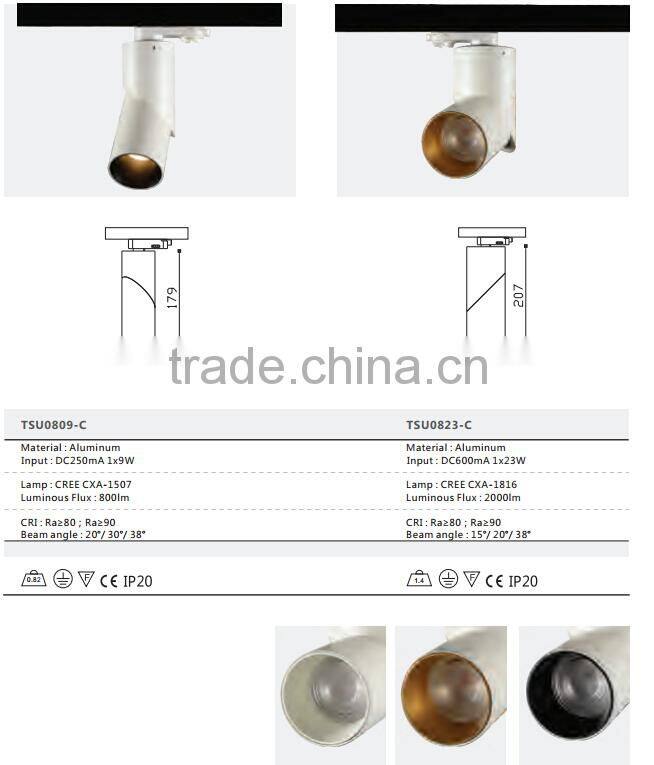 9w 23w new morden adjustable led cob track light