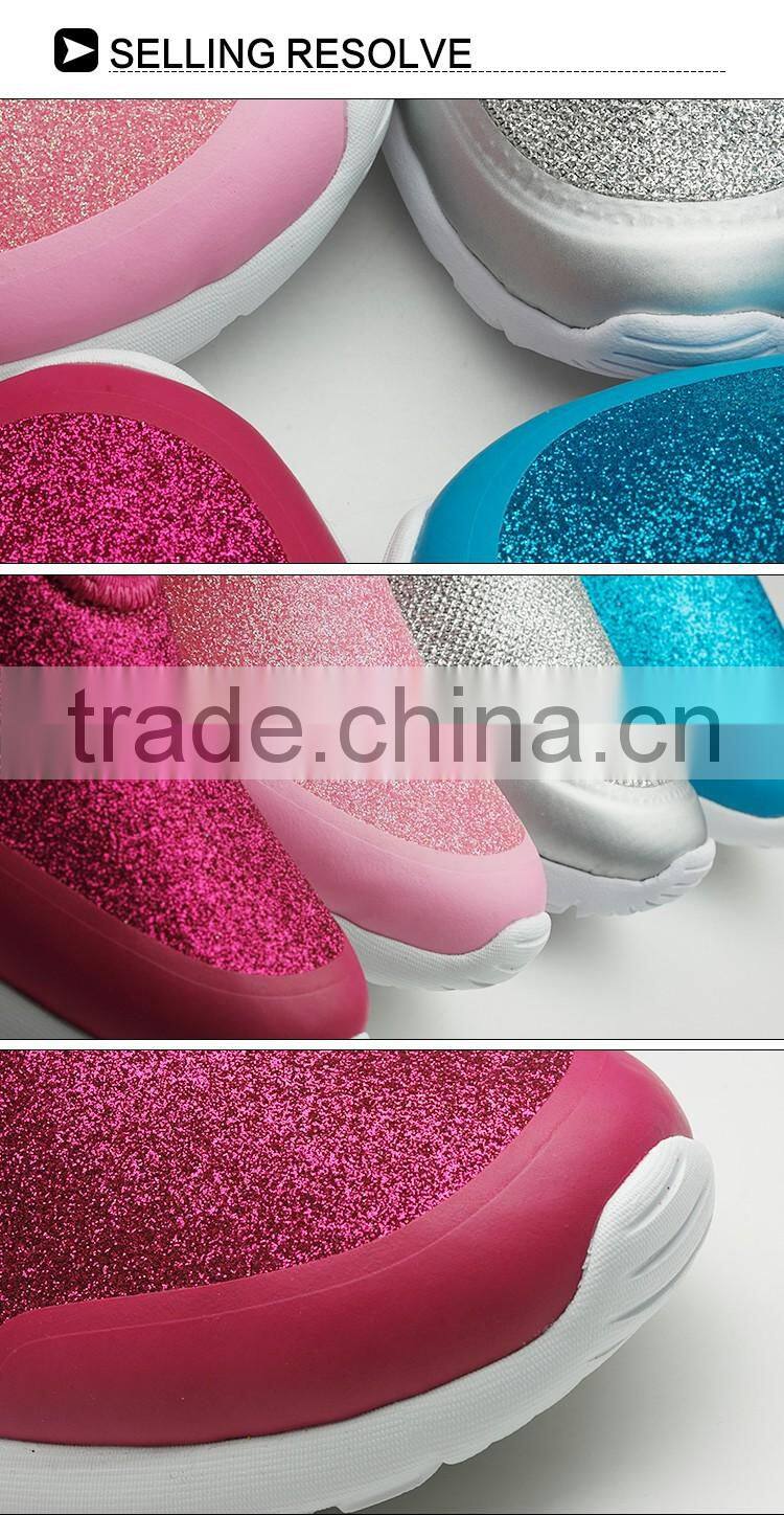 Glitter material shoes women fashion shoes