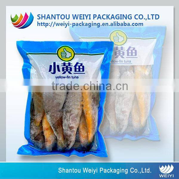 Custom printed plastic vacuum sealer bags for frozen food