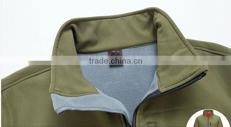 Custom Men Black Waterproof Softshell Climb Jacket