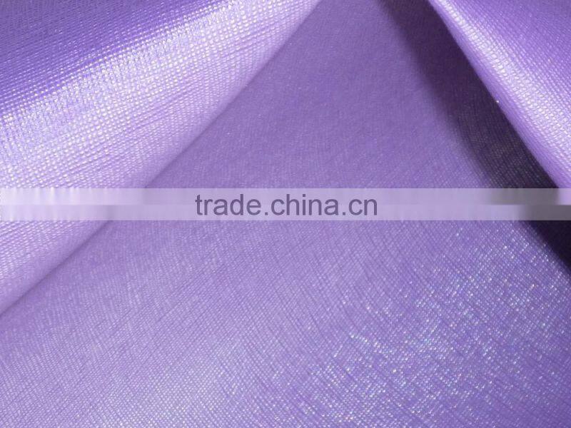 2014 hot sale pu microfiber leather for bags/luggage
