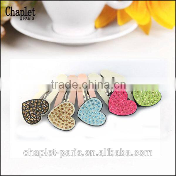Popular Hair Accessories In Heart Shape With Stone