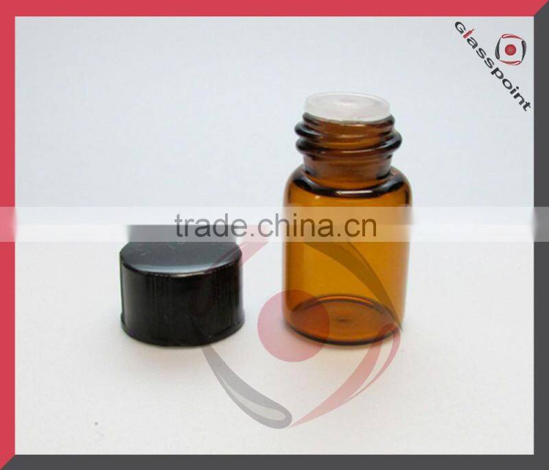 2ml Amber Bottles for Essential Oil with Black Sprayer