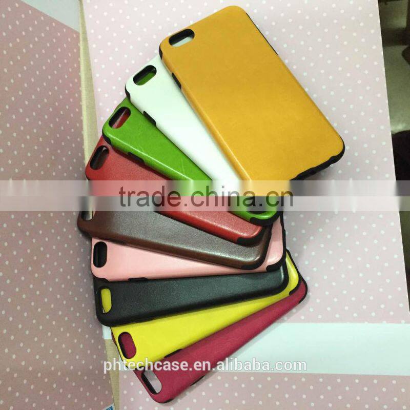 Colorful Luxury Soft TPU PU Leather Back Cover Case for iPhone 6 4.7 Inch