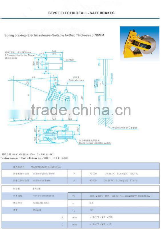 ST2SE Electric Fail-Safe Brakes