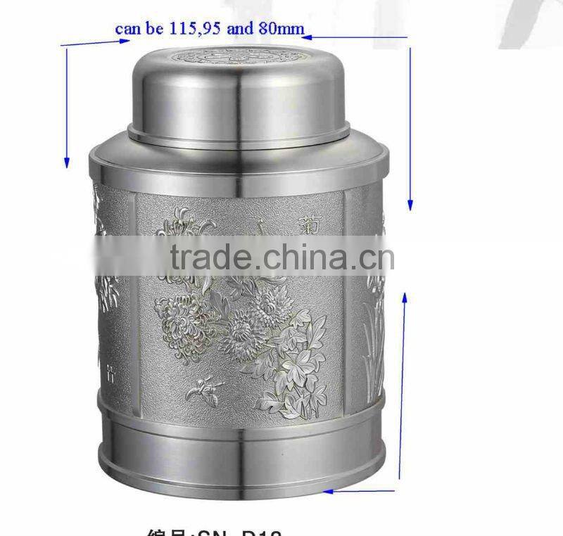 Pure Tin Tea Caddy