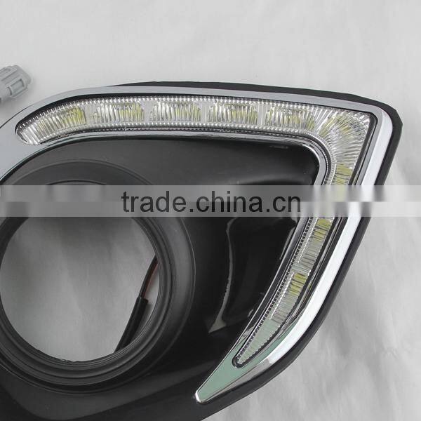 drl led headlight fog lamp For Mitsubishi ASX 2013-2015 led Daytime Running Light