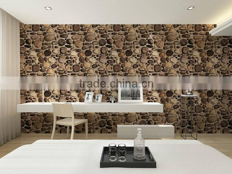 chinese classical interior wallpaper stereoscopic stone pattern wallpaper 3d vinyl wallpaper