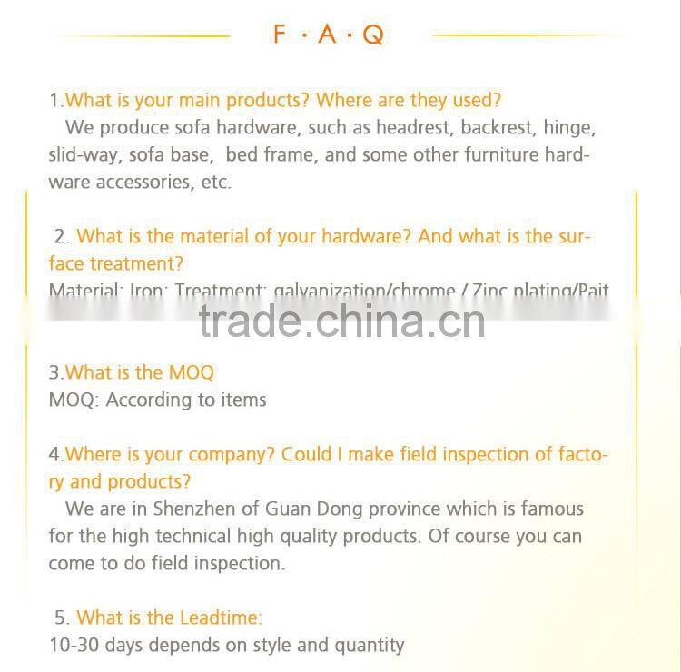 DLS B005 furniture sofa hardware 90-180 degree, each stop 15 degree