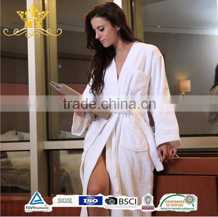 Super Soft Japanese Style 100% Cotton Fancy Wool Bathrobe
