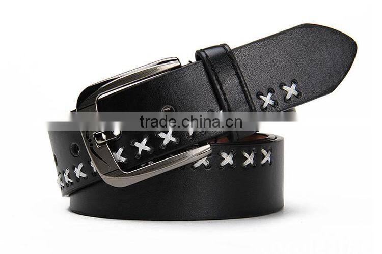 100% cowhide genuine leather belt