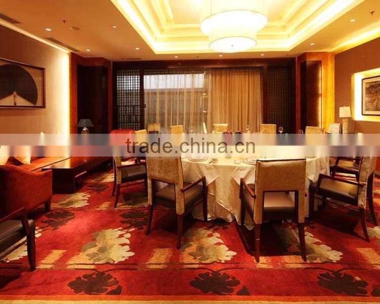 Fire-resistant Woven Carpet with Logo for Hotel Restaurant