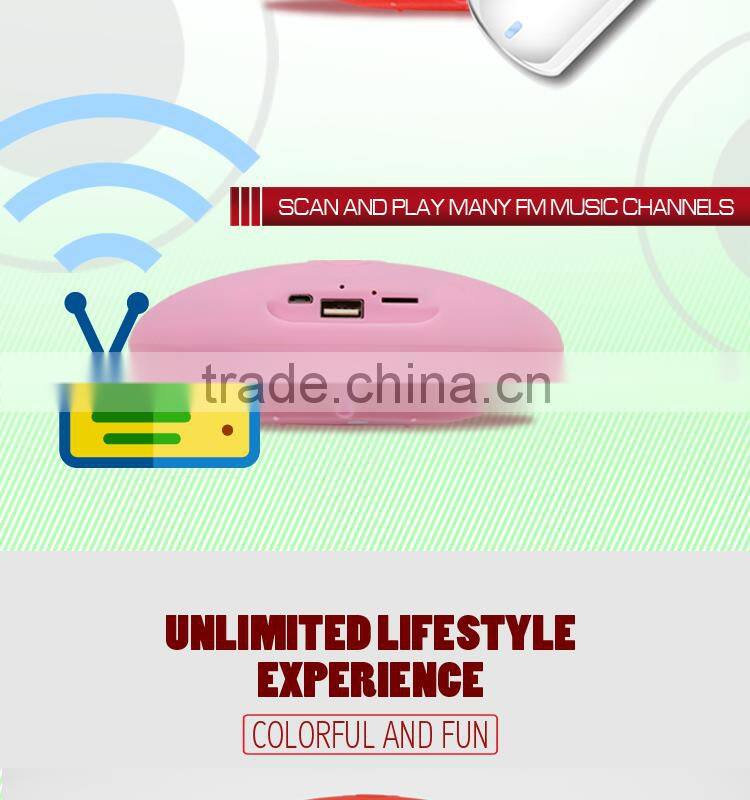 2016 Cheap portable wireless bluetooth speaker, good sound speaker with LED