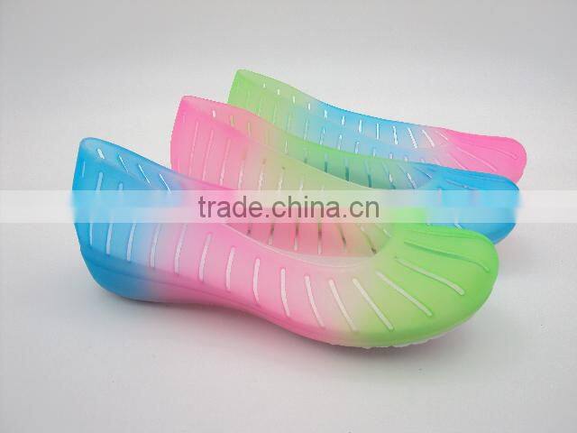 new styles gradient color woman's inject eva sandals