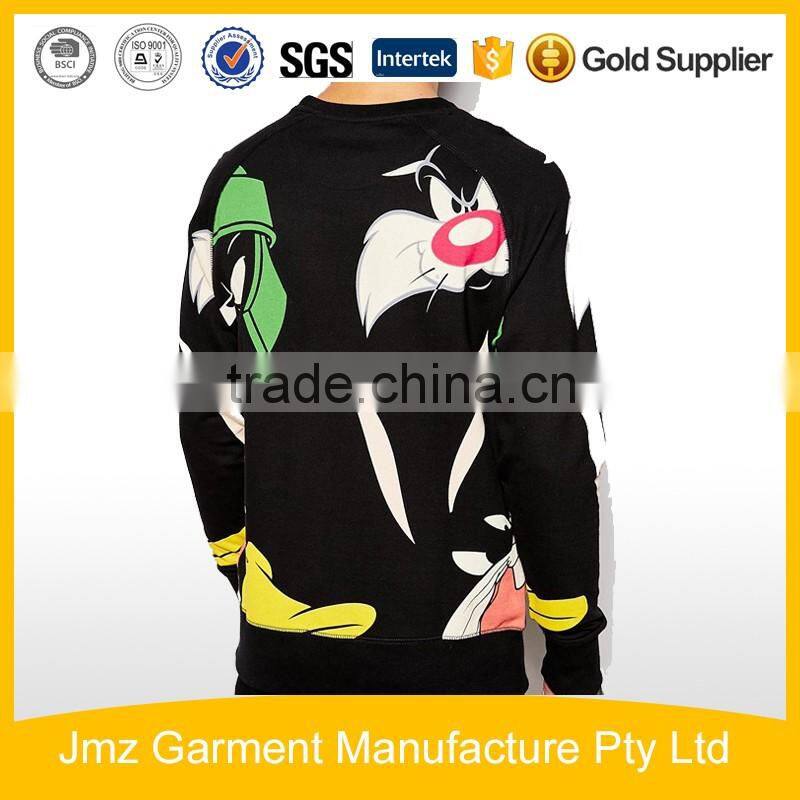 Cotton fabric sweatshirt wholesale sweats sublimation print