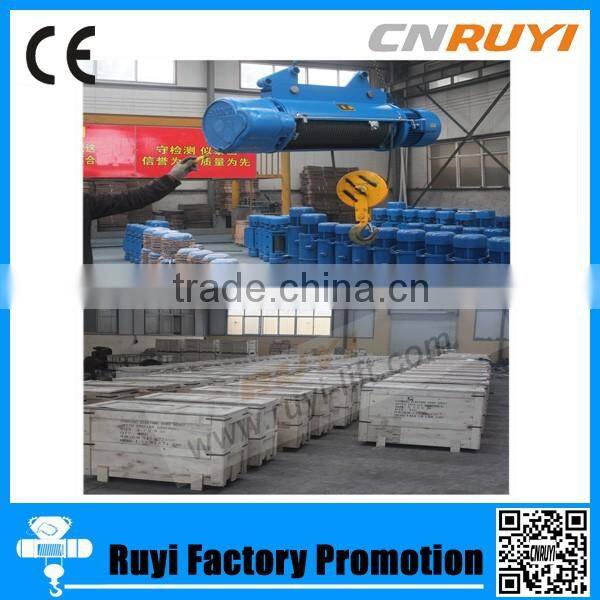High quality electric wire rope hoist/trolley truck