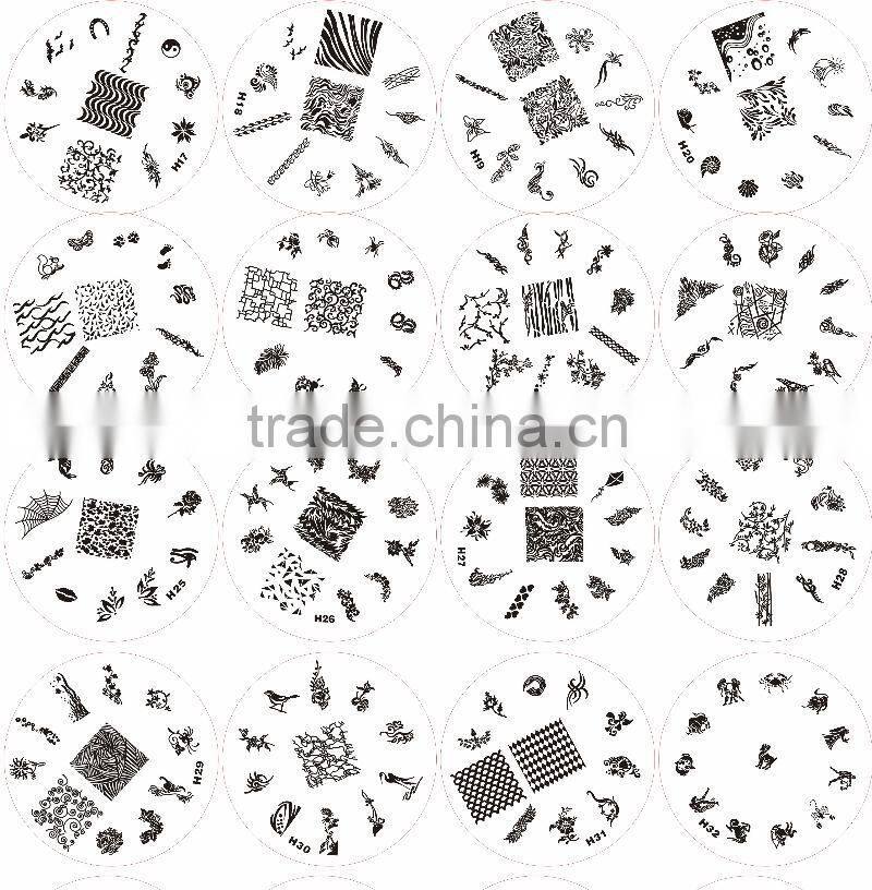 Hot sale Stamping nail art&New sttle nail art stamp set including polish and model board