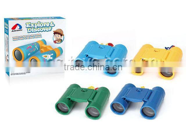 Colorful mini educational toy field glasses for kids