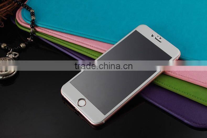 3D Full Cover Titanium Alloy Color Tempered Glass Screen Protector For iPhone 6 6plus