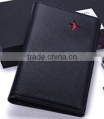 Hot Sale Leather Passport Holder, passport wallet With Pen holder