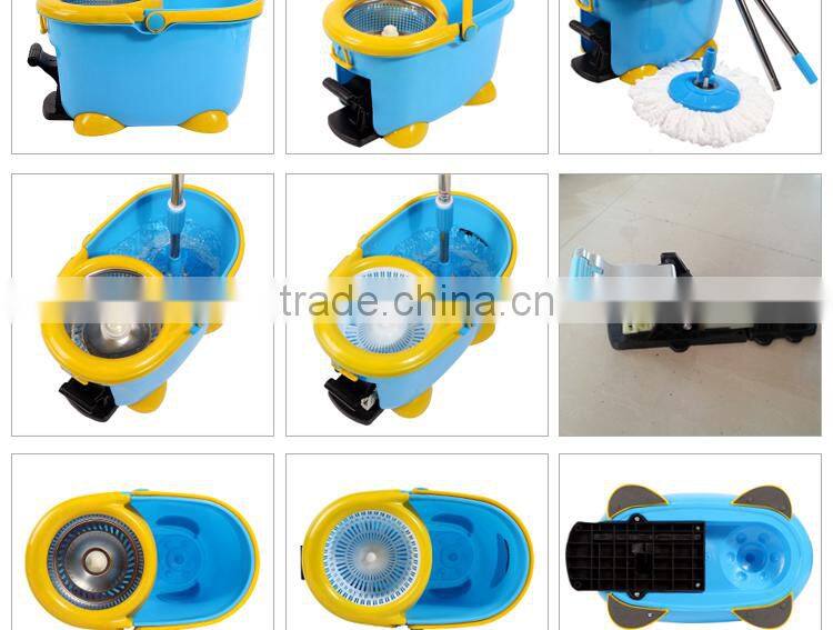 Aluminum mop handle floor mop easy mop plastic mop and broom holder