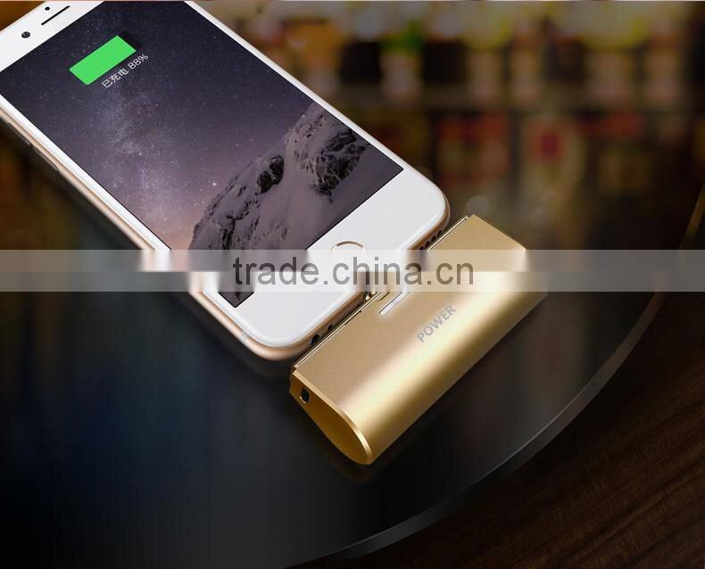 Shenzhen factory 2600mAh Wireless Mini tail plug power bank External Portable Battery Power Bank Charger For iPhone and Samsung